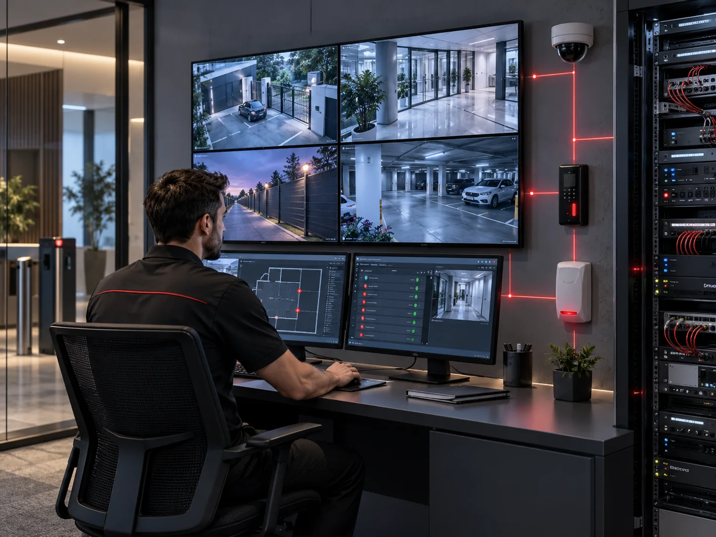 Integración de seguridad electrónica